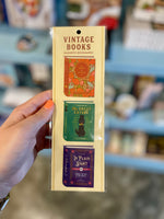 Vintage Books Shaped Magnetic Bookmarks