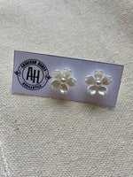 Pearl Flower Studs