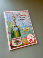 Happy Birthday Champagne Puzzle Greeting Card