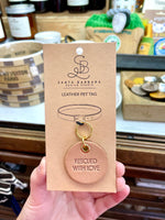 Leather Dog Tag Large