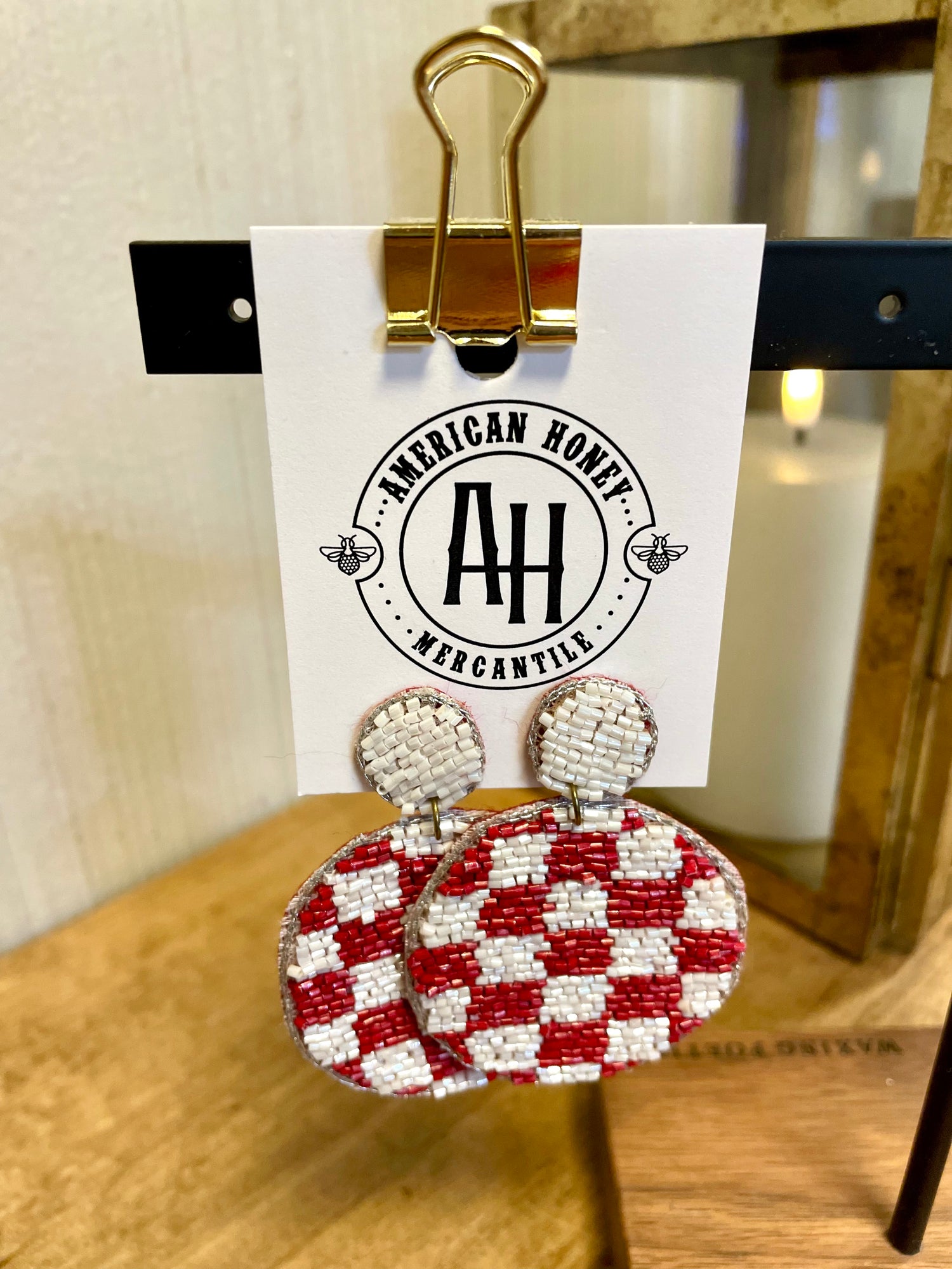 Gameday Checkerboard Earrings
