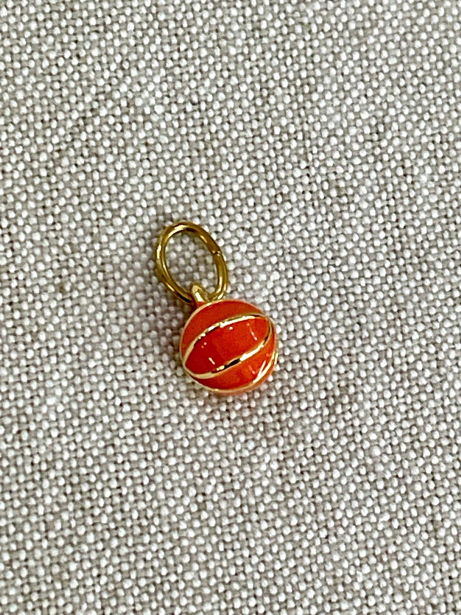 Enamel Basketball Charm