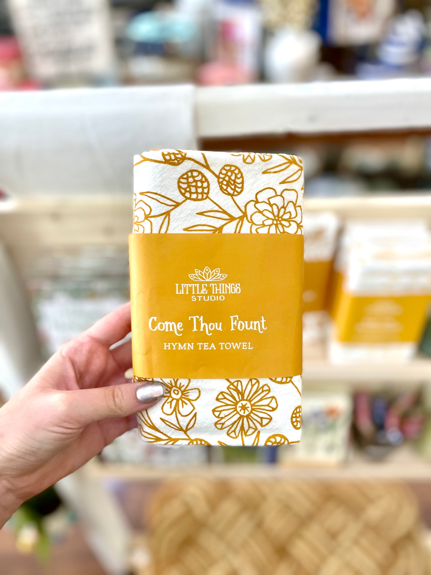 Come Thou Fount Tea Towel