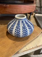 Hand-Stamped Stoneware Vases