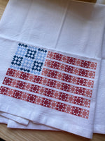 Quilted Flag Short Tea Towel