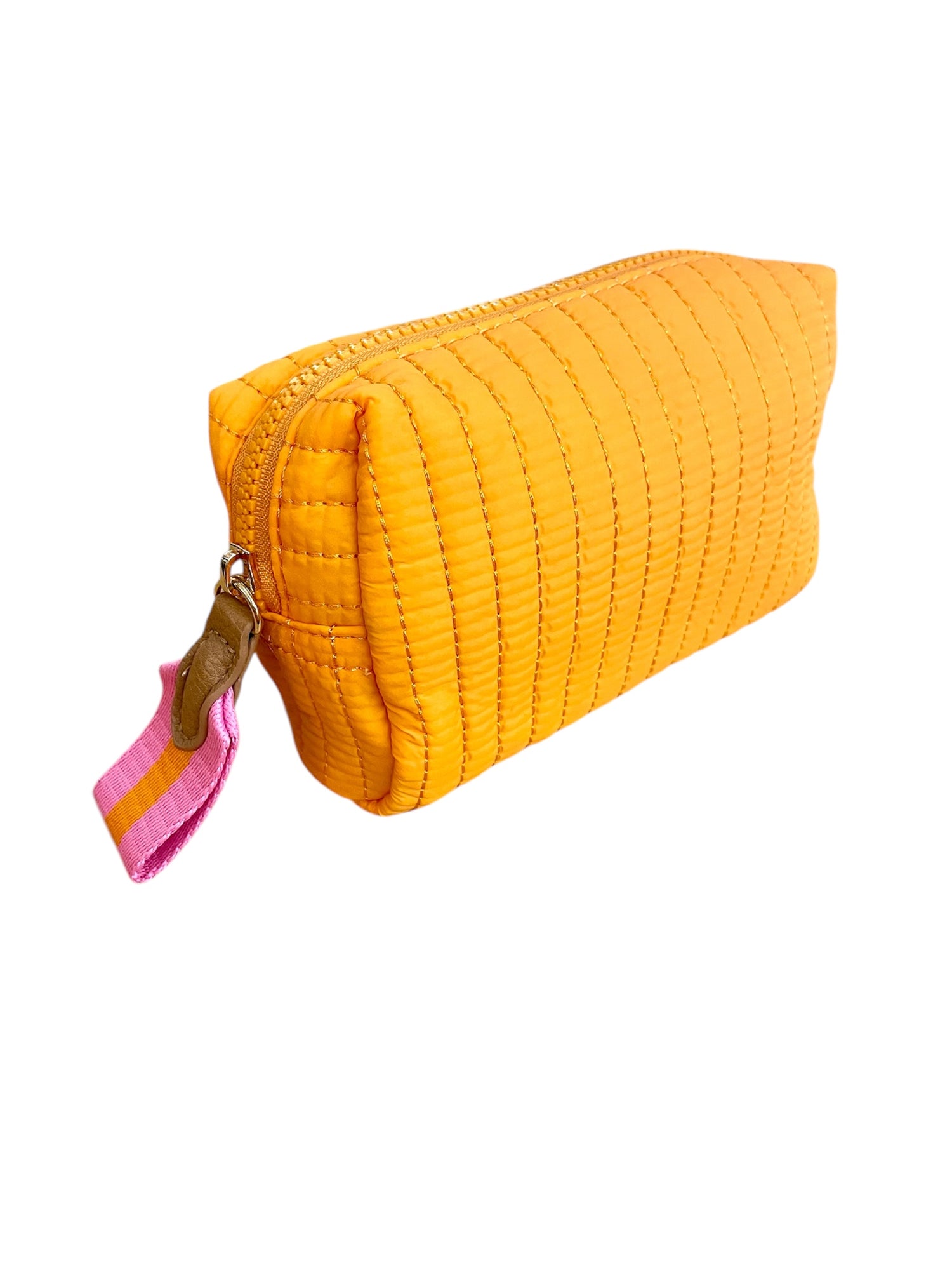 Ezra Orange Cosmetic Pouch Small