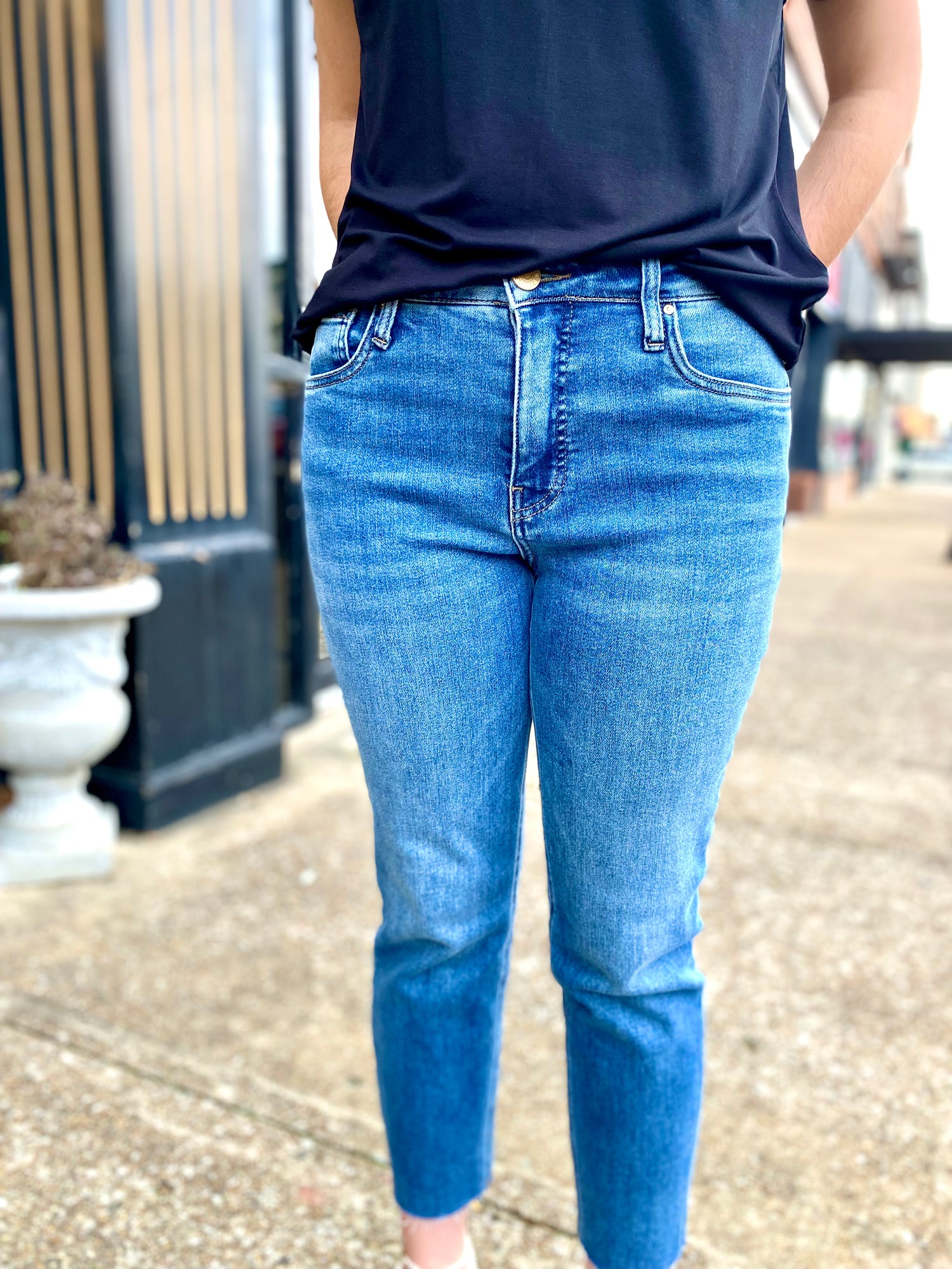 KUT Rachael High Rise in Exalted Wash