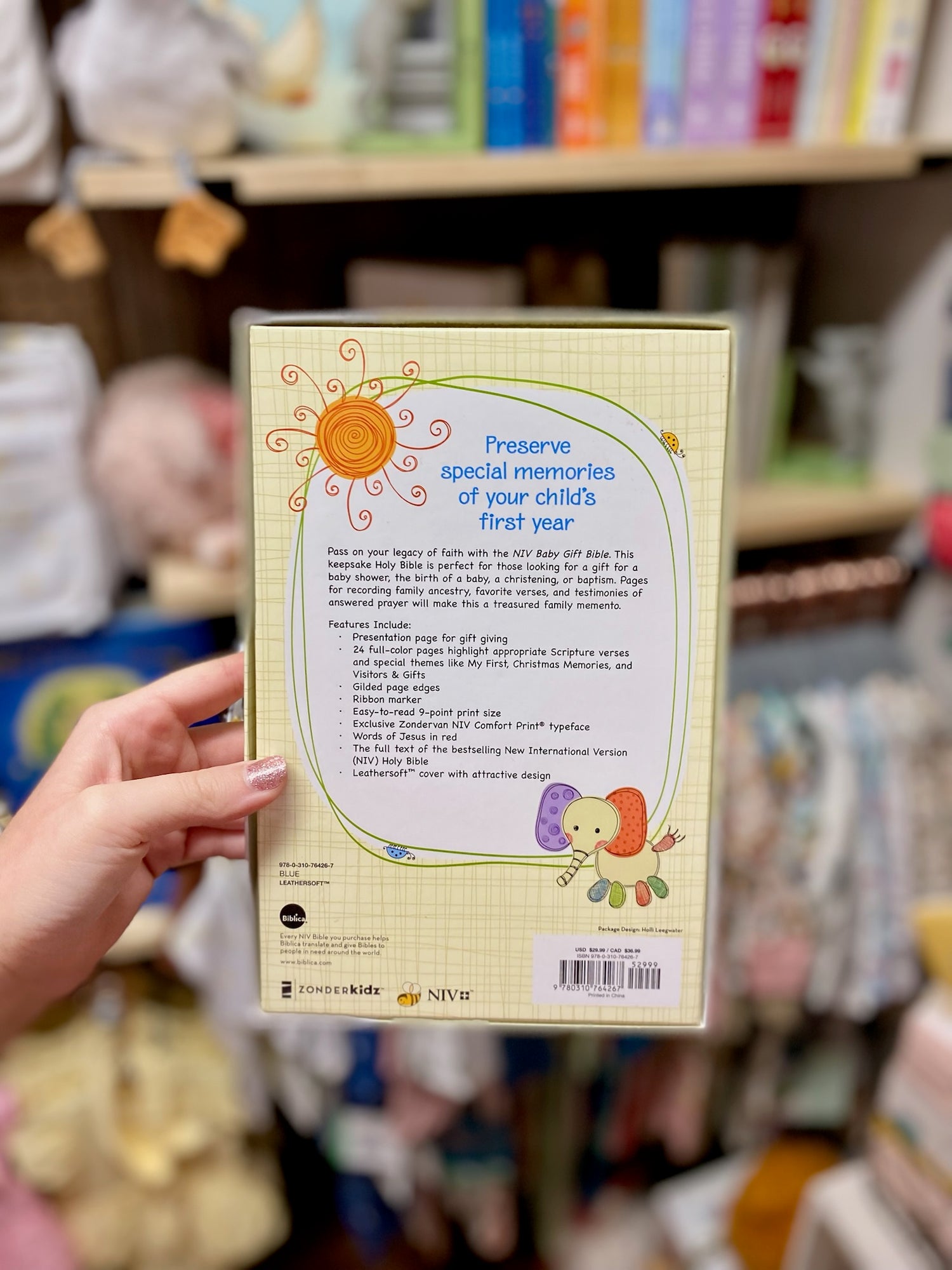 Baby Gift Bible NIV Blue