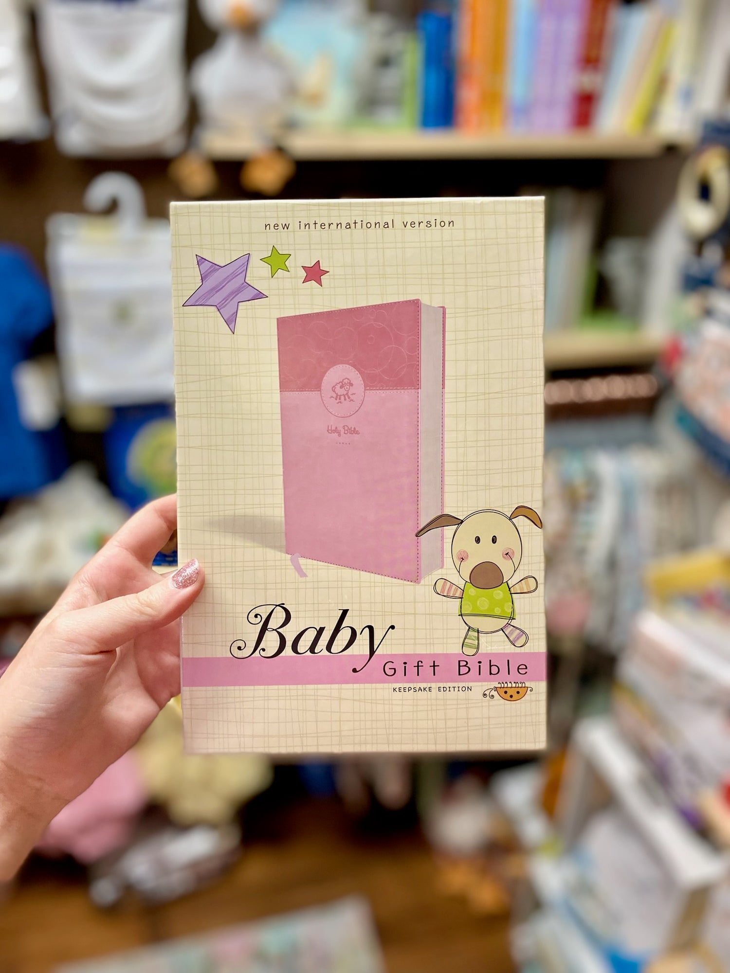 Baby Gift Bible NIV Pink