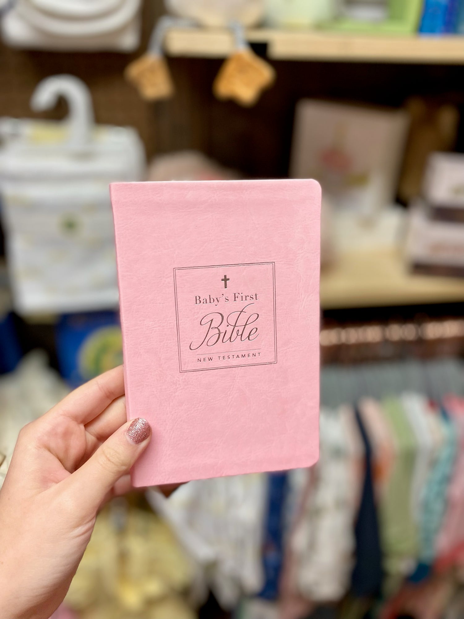 Baby's First Bible KJV Pink Leather