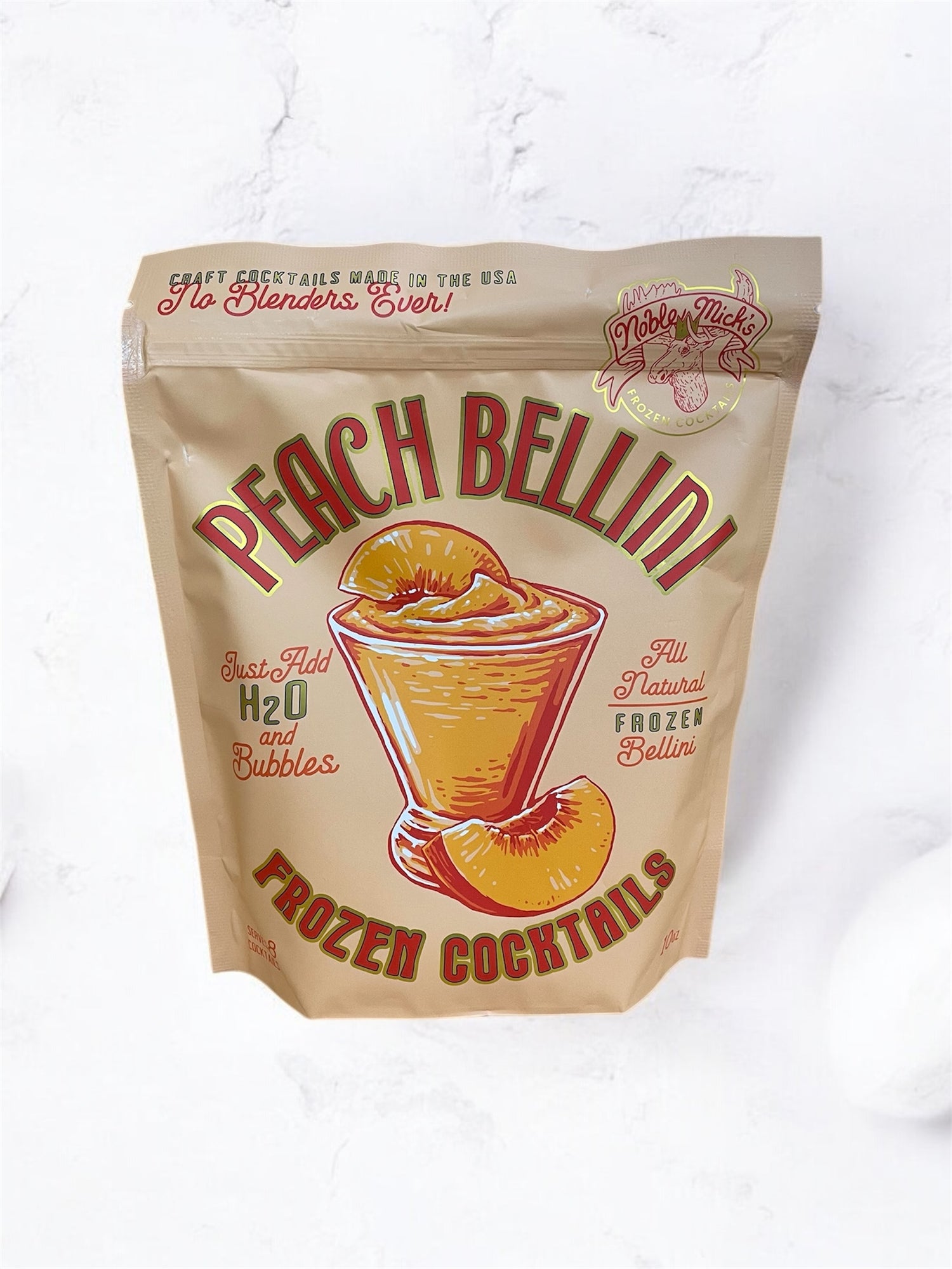 Peach Bellini Frozen Cocktails