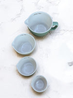 Measuring Cups Batter Bowl Stoneware Set of 4