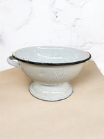Colander White Enamel