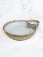 Serving Dish attached Bowl Cream