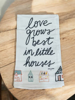 Tea Towel Small Houses Doe