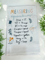 Tea Towel Measurements Doe