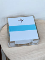 Square Desk Set Mallard Duck