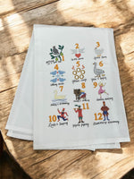 12 Days of Christmas Tea Towel