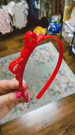 Red Bow Headband