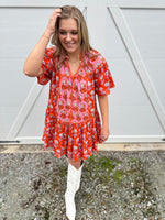 Patched in Block Prints Dress