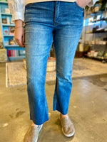 KUT Kelsey High Rise Ankle Flare Denim Jeans