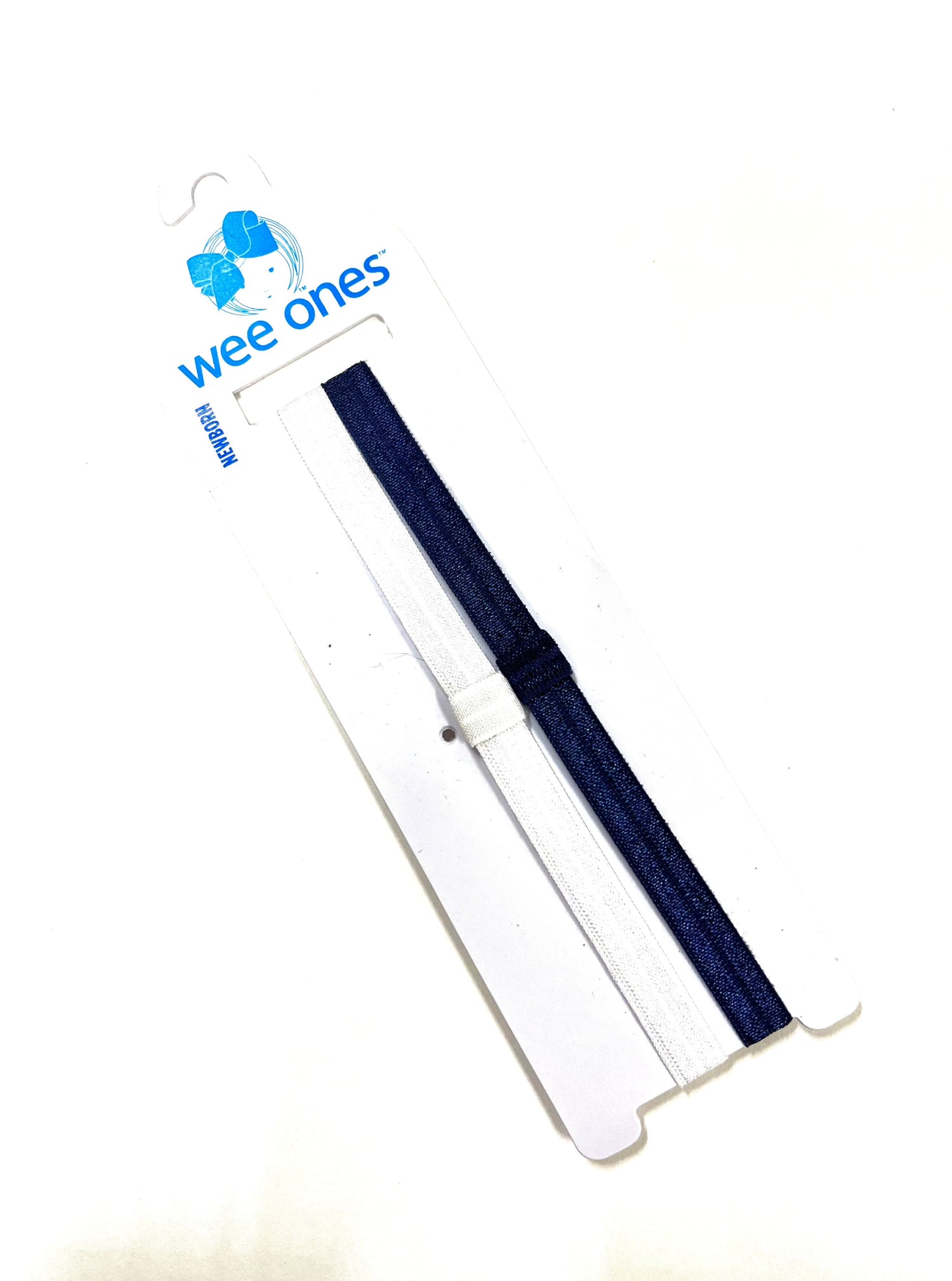 2 Add A Bow Elastic Navy Newborn Weeone