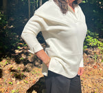 Smooth Like Butter Collared LS Top