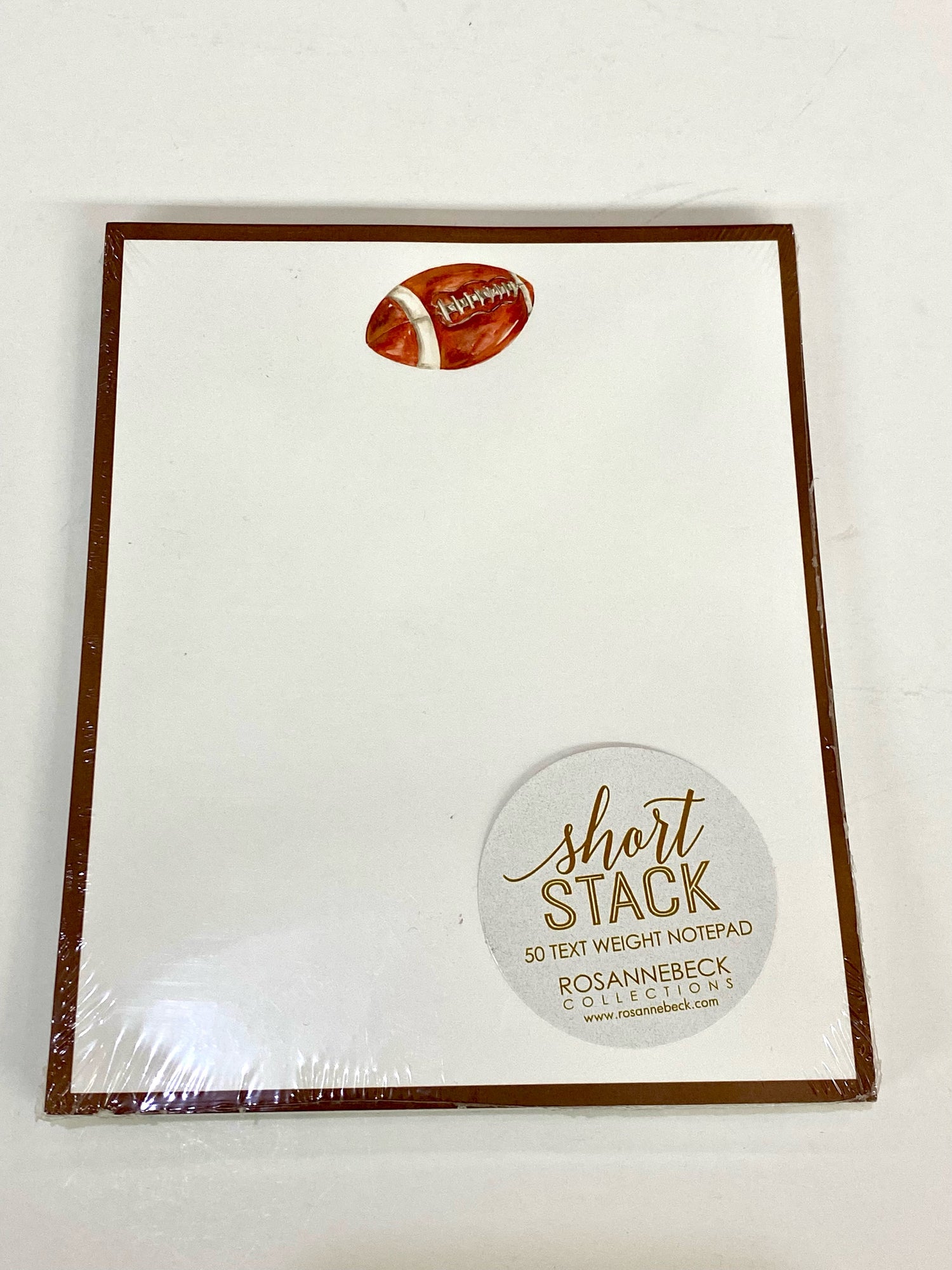 Football Handpainted Short Stack Notepad