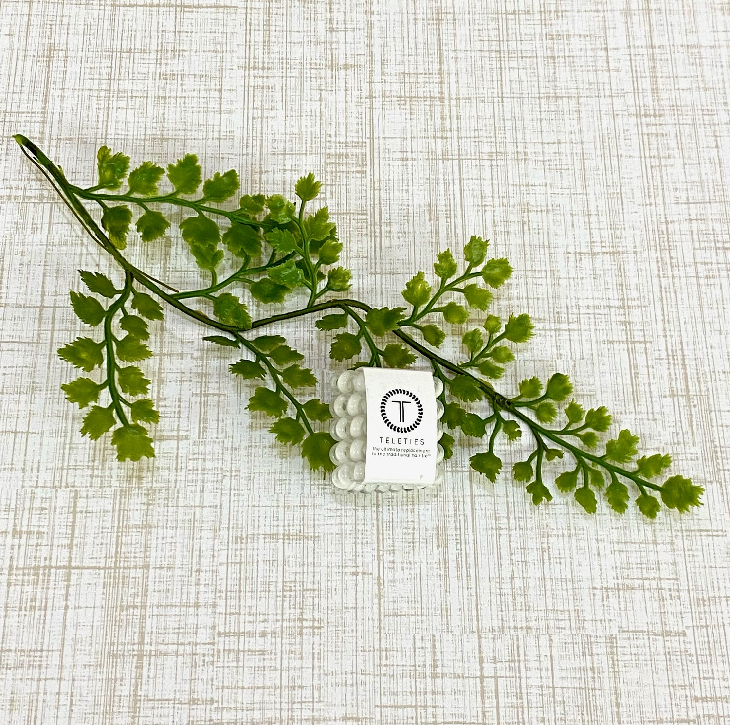 Coconut White Tiny Hair Ties Teleties