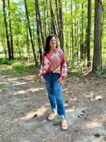 Pretty In Patches Top Multi Pink