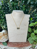 Elyssa Bass Rectangle Bar Necklace
