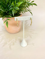 Ink + Alloy Gretchen Half Gear Earring Gold