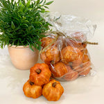 Mini Faux Pumpkins Orange