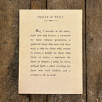 Prayer of Peace Poetry Collection Wall Paper Print
