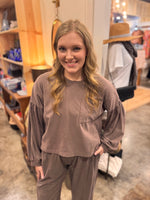 Puff Sleeve Boxy Top