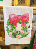 Mahjong Wreath Tea Towel