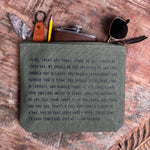 Jim Valvano Canvas Zip Bag