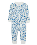 Blue Garden Zip Front