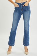 High Rise Patch Pocket Straight Jean Risen
