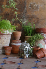 White Greenhouse Ornament