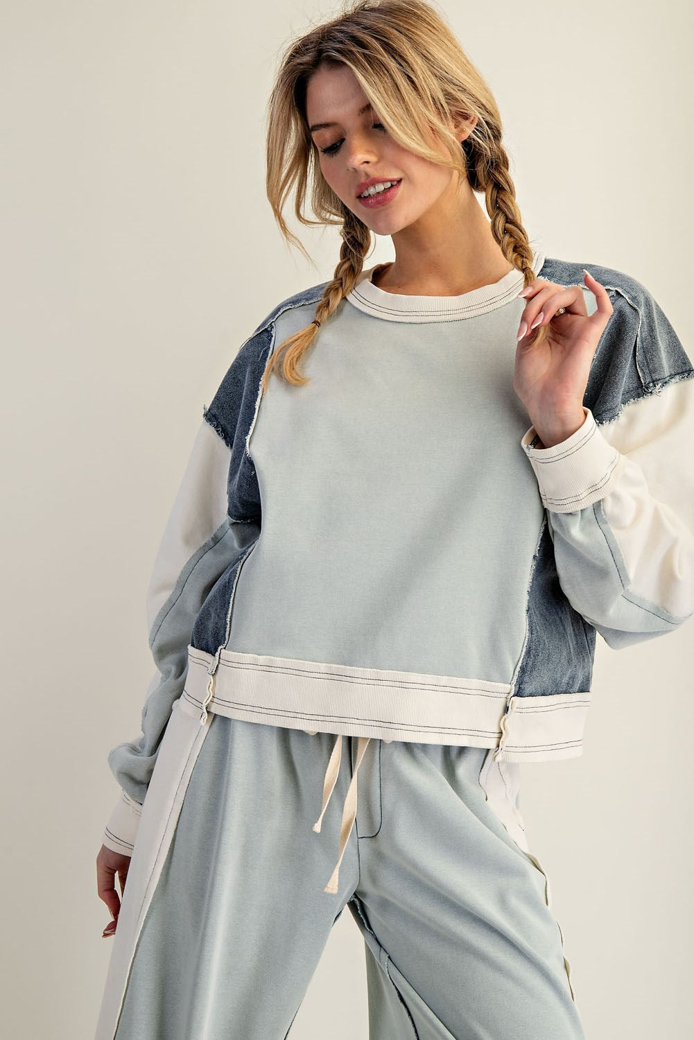 Color Block Pullover