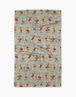 Flower Seed Packs Geometry Tea Towel
