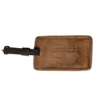 Leather Luggage Tag Peter Pan
