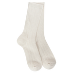 Weekend Pointelle Crew Socks