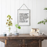 You Are My Sunshine Paper Print