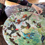 Hummingbirds 500 Piece Round Puzzle