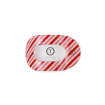 Candy Cane Flat Round Clip Teleties
