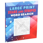 Large Print Stars + Stripes Word Search
