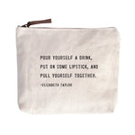 Pull Yourself Together Canvas Zip Bag
