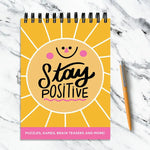 Stay Positive Puzzles Pad